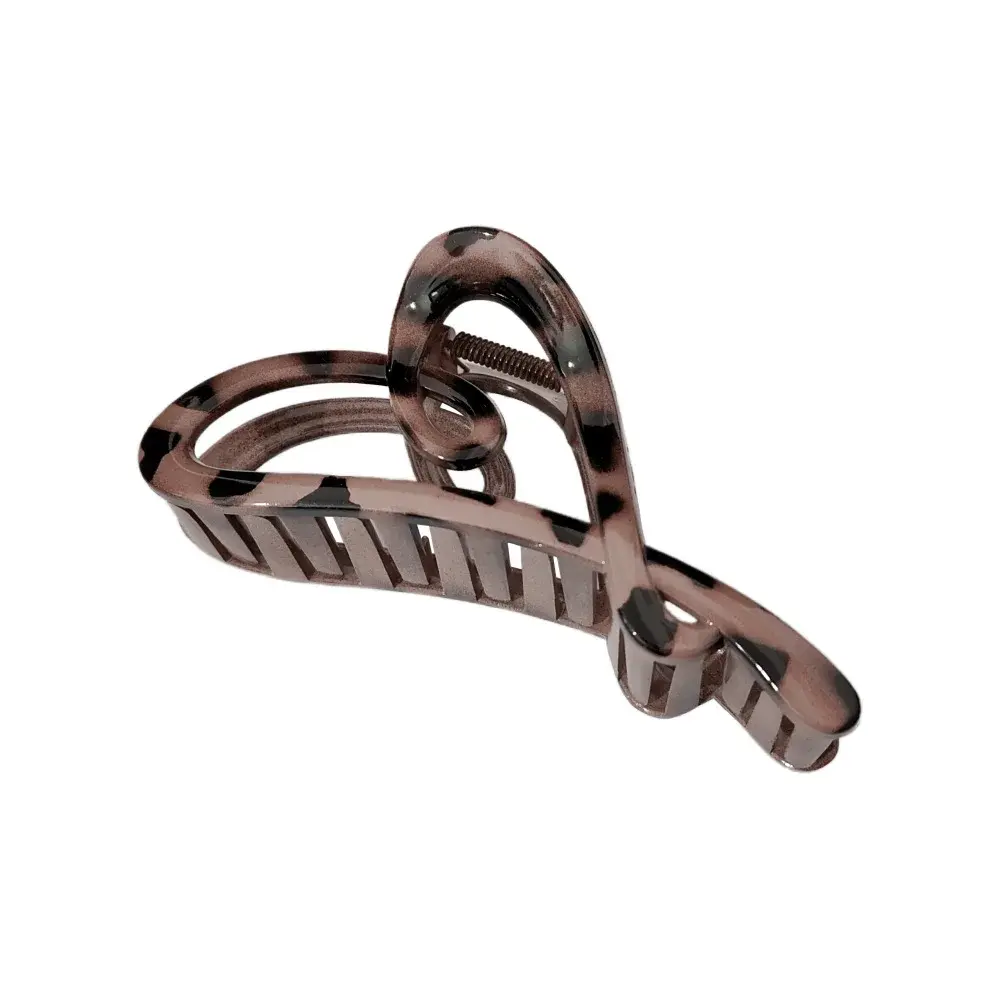 Best Selling Hair Accessories Hollow Heart Leopard Print Hair Clip Tortoiseshell Star Long Rectangle Hair Tail Shark Clip