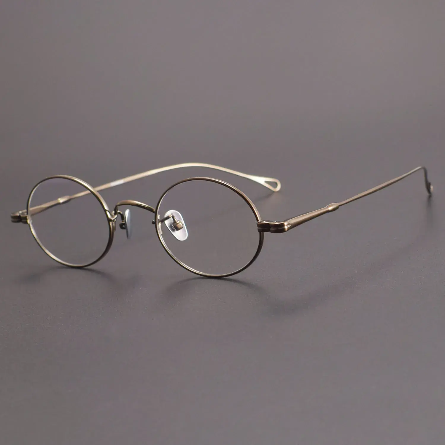 New Pure Titanium Round Frame M5-mod01vintage Artistic Black Frame Glasses Small Suitable For Nearsightedness