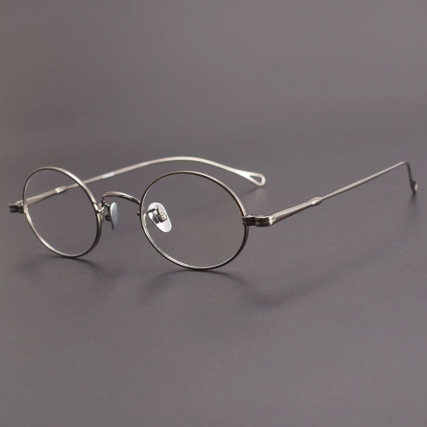 New Pure Titanium Round Frame M5-mod01vintage Artistic Black Frame Glasses Small Suitable For Nearsightedness