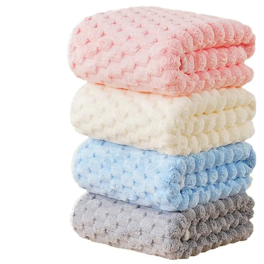 Thickened Absorbent Quick-Drying Comfortable Cloud-like Hair Towel No Shedding High Aesthetic Value Cross-Border New Model