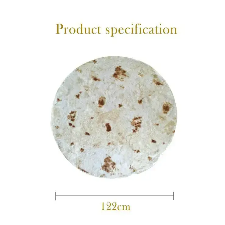 Tortilla Blanket Mexican Corn Tortilla Blanket Summer Thin Tortilla Baking Blanket Factory Stock Tortilla Wrap Blanket