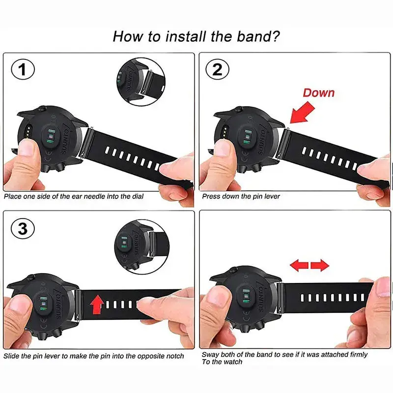 Suunto 7 Official Silicone Strap Compatible With Suunto9/9Baro Spartan Sport Motorcycle Electronic Accessories Wristband