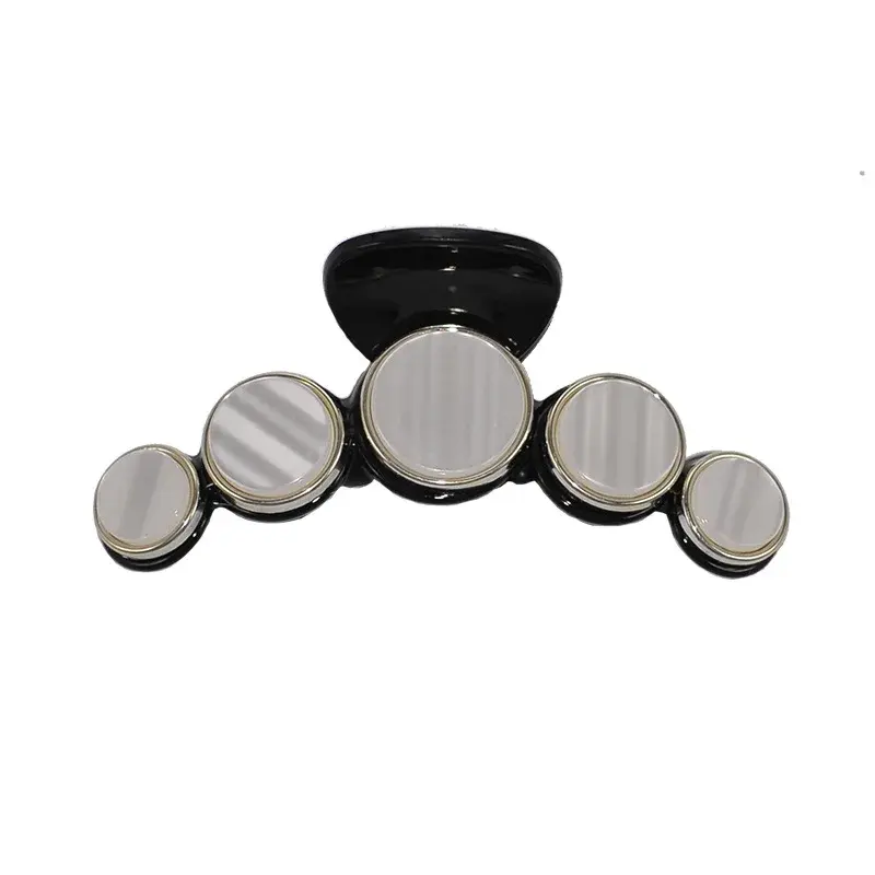 Elegant Large Pearl Hair Clip for Women French Shark Clamp Hair Accessories Professional Salon Sectioning And Fixation