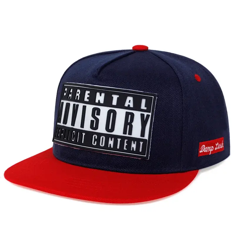 Trendy Couple Flat Brim Baseball Caps ADV Printed Letter Sun Protection Hats Street Style Korean Fashion Cap