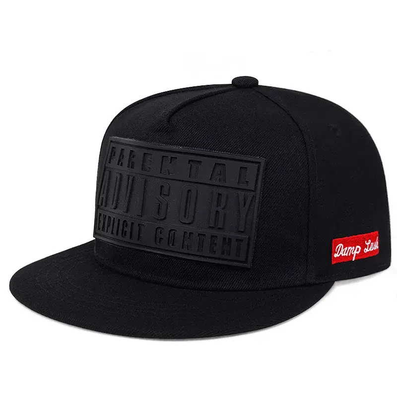 Trendy Couple Flat Brim Baseball Caps ADV Printed Letter Sun Protection Hats Street Style Korean Fashion Cap