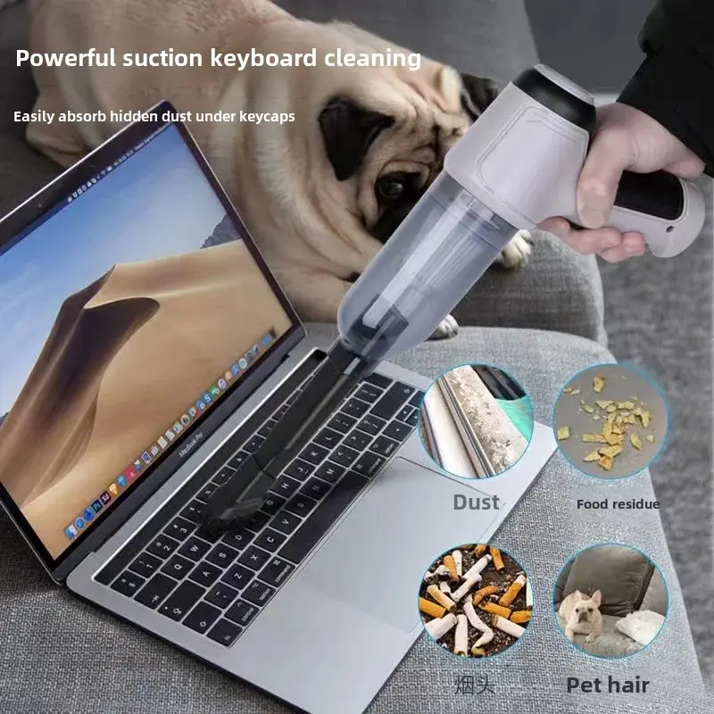 High Power Wireless Handheld Car Vacuum Cleaner For Home Desktop Cleaning Versatile Tool Car Accessory Rechargeable Device
