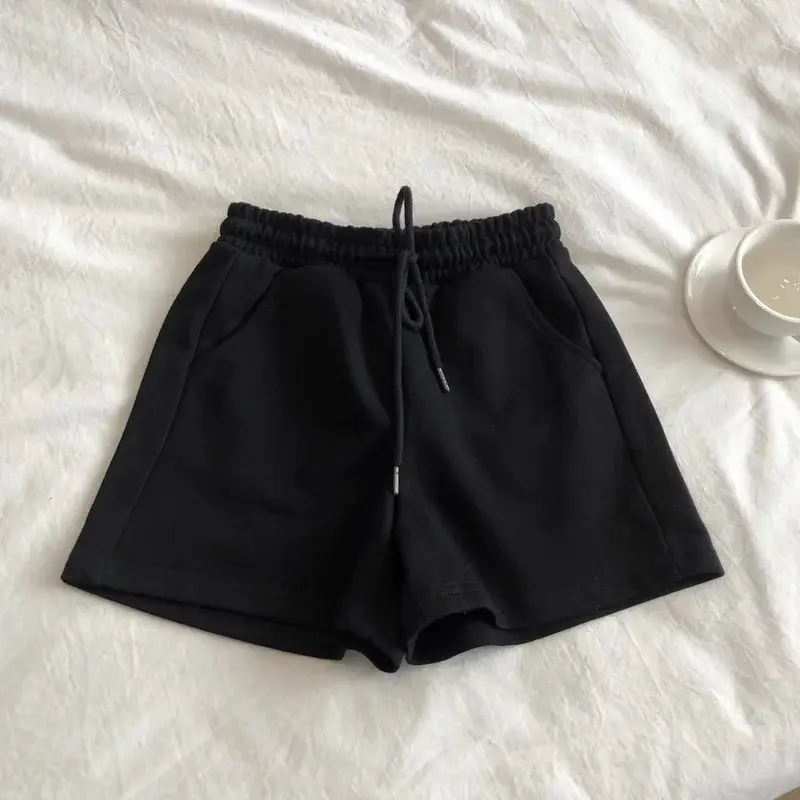 Women's Casual Shorts Petite Summer New Grey Versatile Outer Wear Running Trunks Trendy Cotton Material Origin China