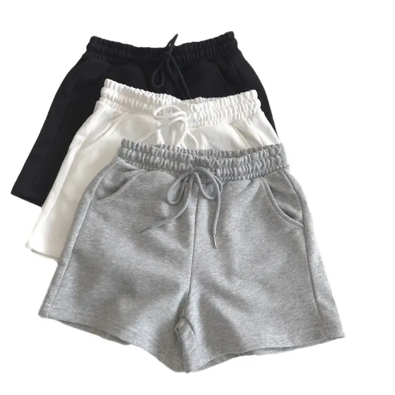 Women's Casual Shorts Petite Summer New Grey Versatile Outer Wear Running Trunks Trendy Cotton Material Origin China