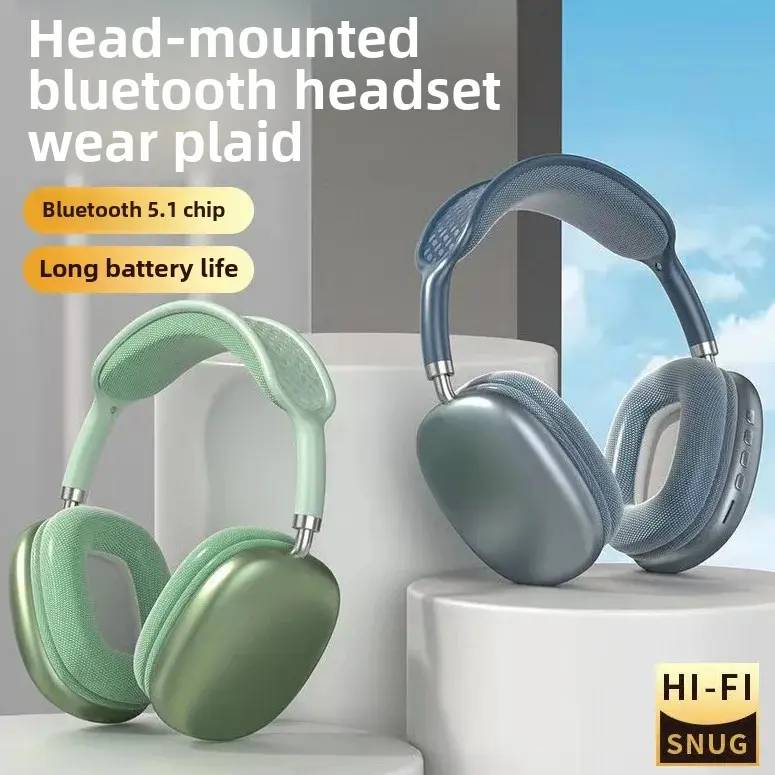 Wireless Bluetooth Headset P9 Long Standby Sports Earphones Full Coverage Non-Waterproof Motorcycle Headset Accessories