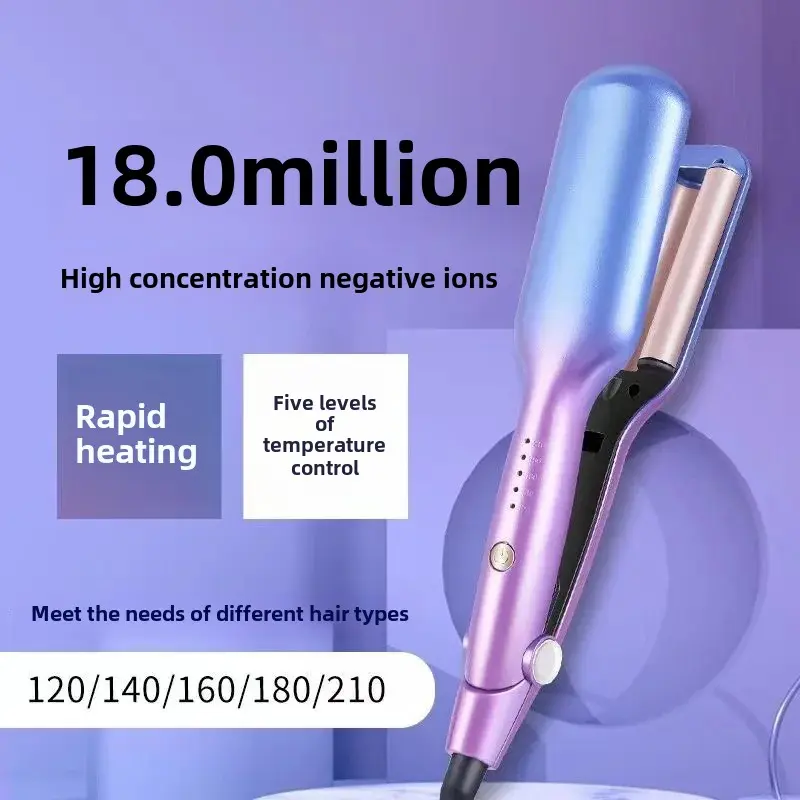 New Ceramic Wave Hair Curling Iron Straightening Two-in-One Anti-Aging Styling Tool Salon Professional Hairdressing Accessories