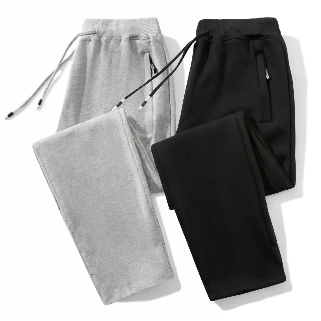 2022 New Casual Pants For Teens Lightweight Spring Summer Boys Trousers Zipper Pocket Ankle Length Sweatpants Straight Leg