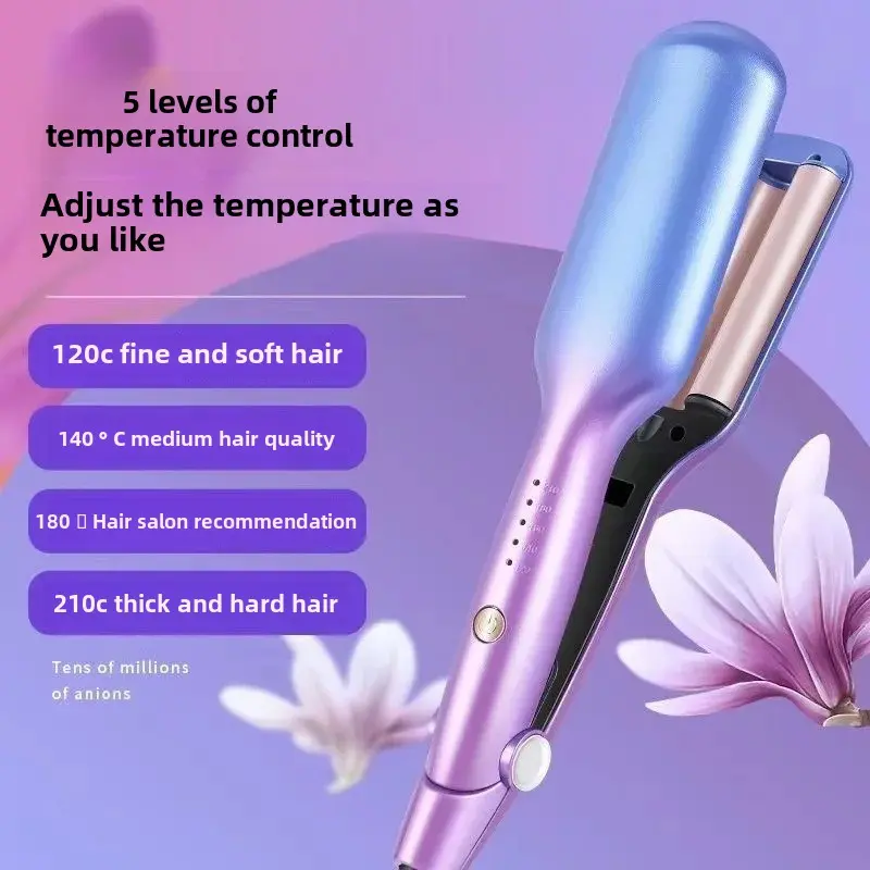 New Ceramic Wave Hair Curling Iron Straightening Two-in-One Anti-Aging Styling Tool Salon Professional Hairdressing Accessories
