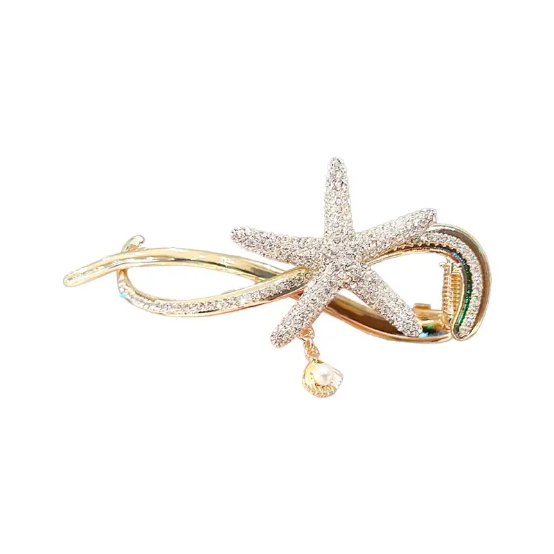 Water Diamond Frog Buckle Twisted Clip Hair Clip New Hot Sale Of The Season Back of Head Hair Accessories Luxury Sensation One W