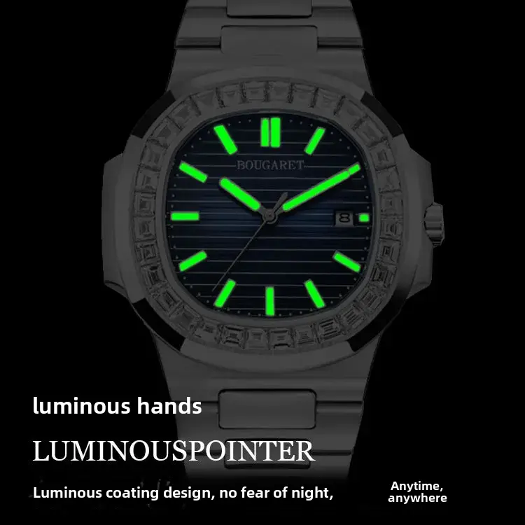 New Men's Watch Waterproof Luminous Calendar Anti-fake Mechanical Wristwatch By Bu Jia Lei Business Style Watch