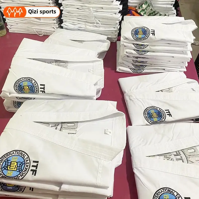 ITF Taekwondo Uniform Wholesale Regular Version Master Version Customizable Embroidery Printing Martial Arts Clothing