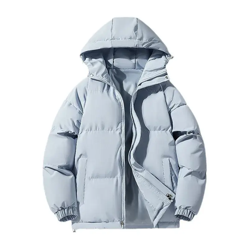 Autumn/Winter Cotton Coat Jacket Down Cotton-Padded Thickened Hooded Puffer Jacket For Men And Women Casual Loose Fit Outerwear