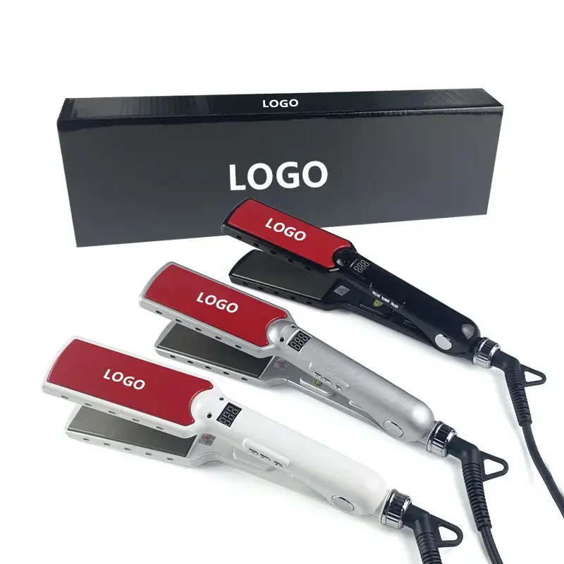Cross-Border New Home Appliance LED Digital Display Straightening Iron Two-In-One Curling Iron Straight Board Clamp
