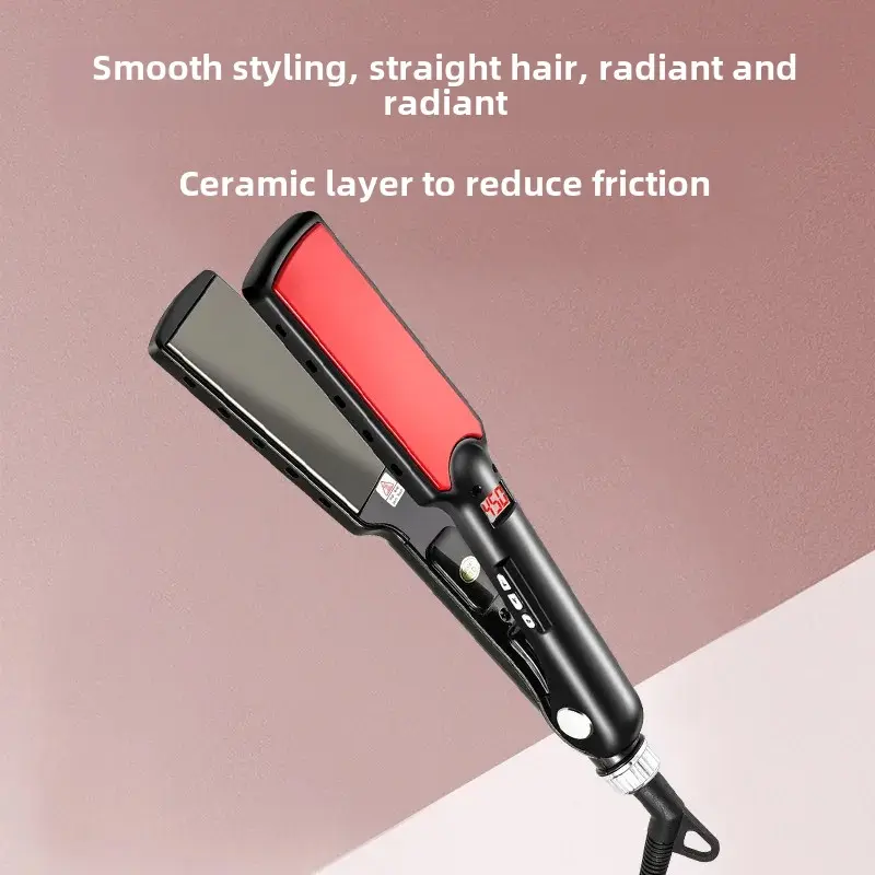 Cross-Border New Home Appliance LED Digital Display Straightening Iron Two-In-One Curling Iron Straight Board Clamp