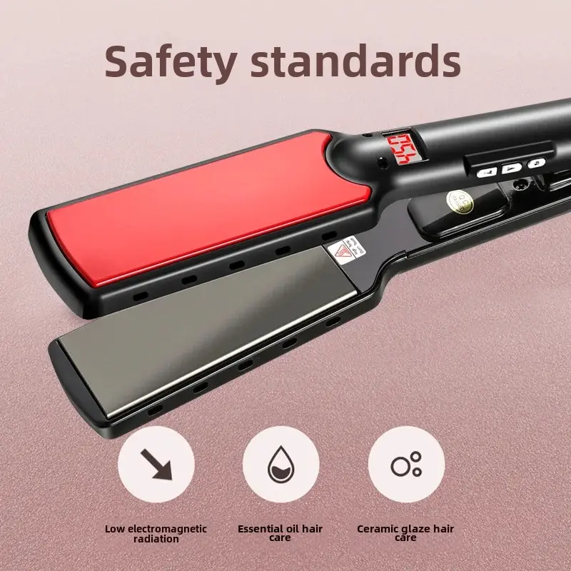 Cross-Border New Home Appliance LED Digital Display Straightening Iron Two-In-One Curling Iron Straight Board Clamp