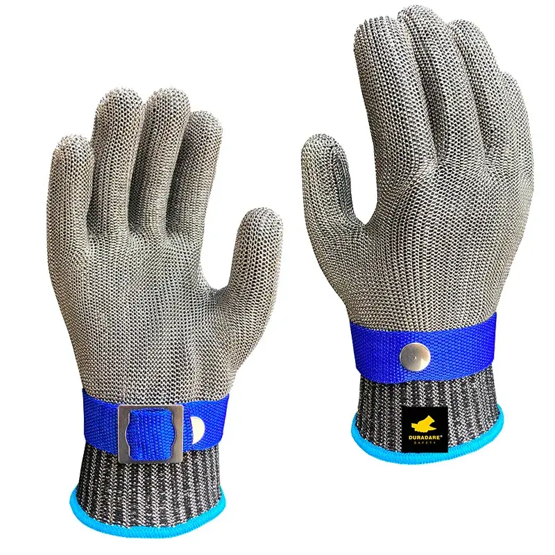 Amazon Cross-Border Hot Selling Stainless Steel Silk Glove Grade 9 European Standard F Level Anti-Cutting Motorcycle Equipment A