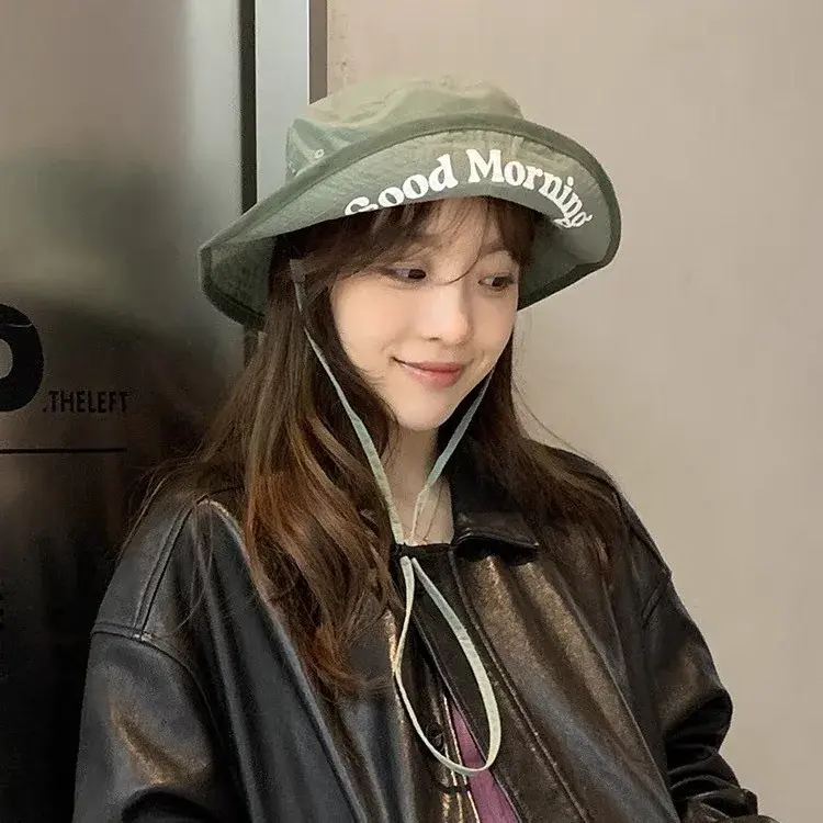Spring Summer Thin Quick Dry Fishing Cap Letter Embroidery Outdoor Hat for Climbing Camping Sun Protection Light Weight