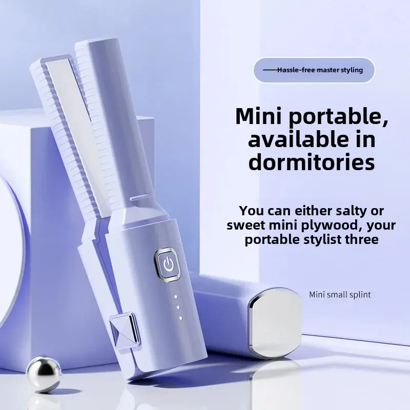 Mini Portable Hair Straightening And Curling Iron for Women Airy Bangs Straightening Clamp Small Size Hair Styling Tool