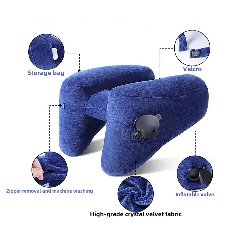 Portable Travel H-Shaped Inflatable Neck Pillow High-Quality Aviation Standard Neck Support Pillow For Infants And Adults