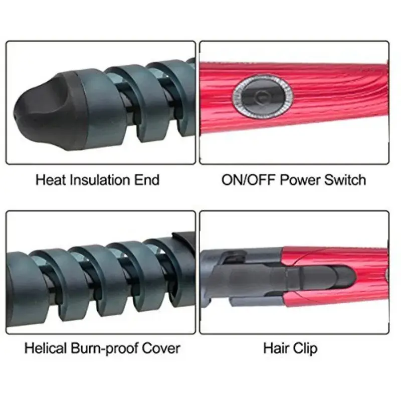 Electric Hair Curling Iron for Women Big Curl Hair Styling Tool Salon Accessories Hair Perming Tool Portable And Convenient