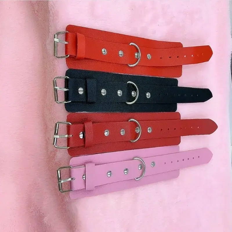 Leather Bracelets For Men And Women's Dating Arm Bands Restraining Wrist Cuffs Couple Props Recommended Hook Women's Accessories