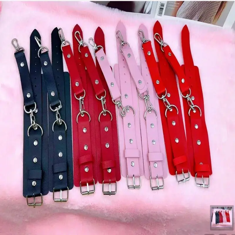 Leather Bracelets For Men And Women's Dating Arm Bands Restraining Wrist Cuffs Couple Props Recommended Hook Women's Accessories