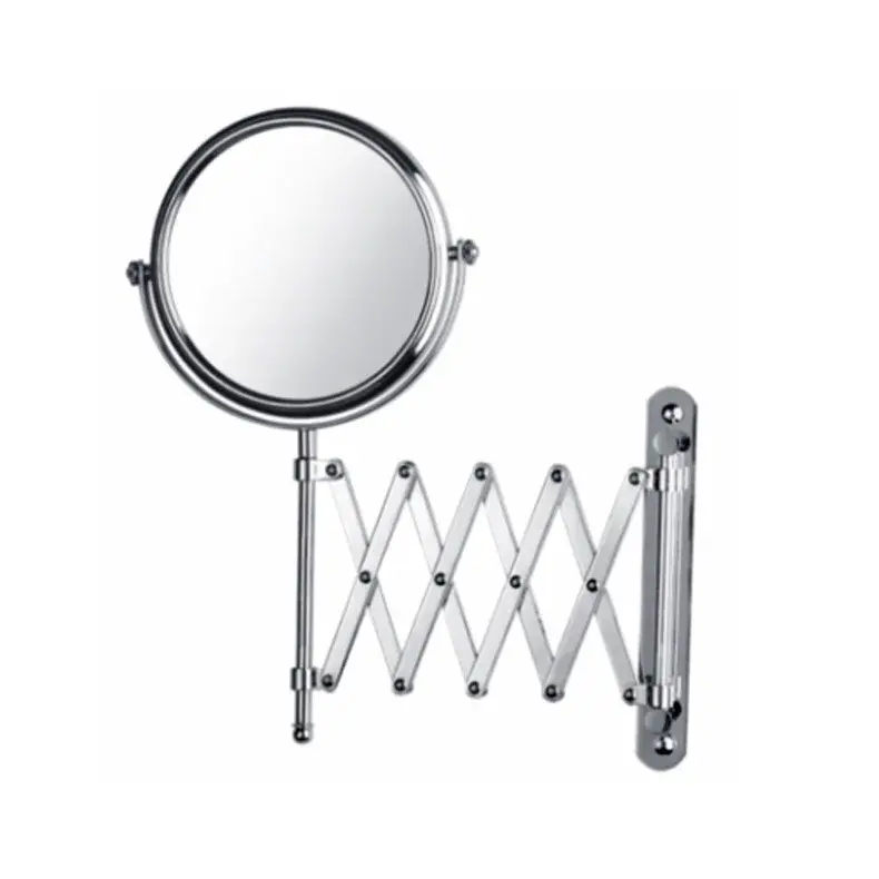 Large Double-Sided Foldable Adjustable Makeup Mirror Bathroom Wall-Mounted Beauty Mirror Hotel Bathroom Toilet Mirror