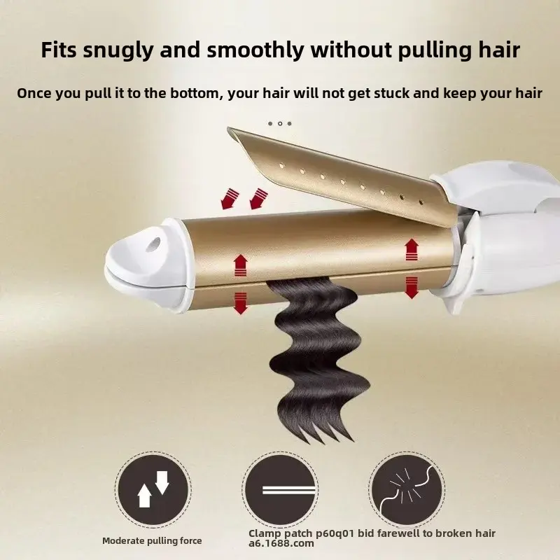 Negative Ion Dual Use Hair Straightening And Curling Iron Clamp Home Use Hair Styling Tool Damage Free Salon Quality Results