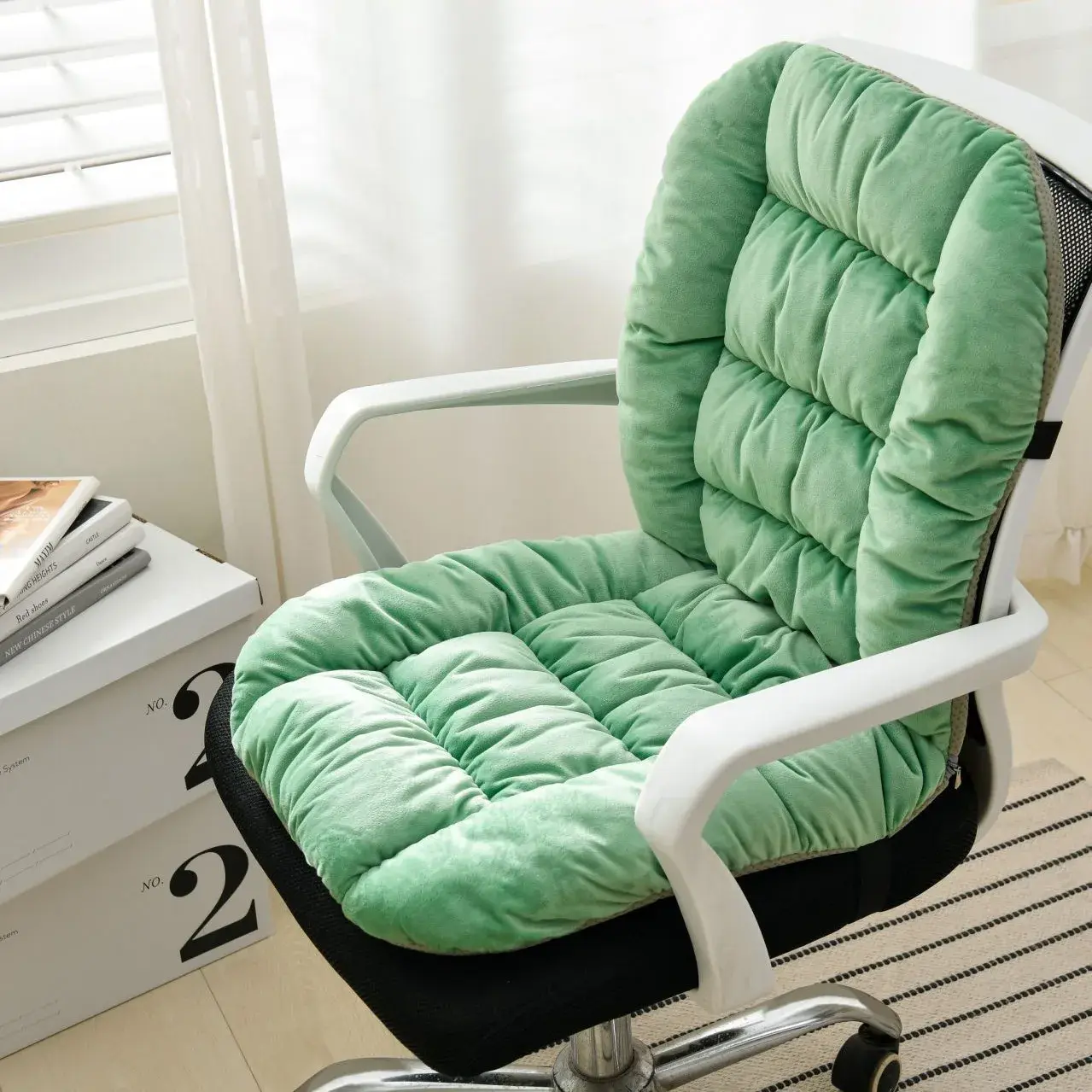 Cross-Border Heated Office Chair Cushion Integrated Back Heating Seat Cushion Student Chair Pad Wholesale Office Furniture