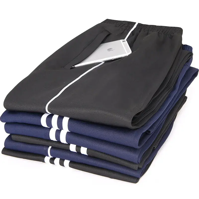 Student Sports Pants Men's Straight Leg Two Bars Women's School Uniform Trousers Large Size Sweatpants Running School Pants