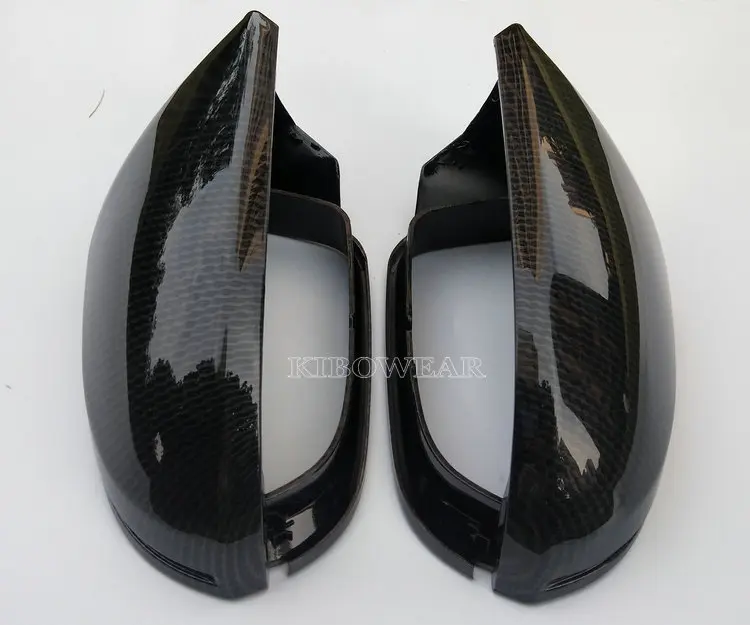 Carbon Fiber Rearview Mirror Shell Suitable For Audi A6 C7 C7.5 4G S6 2012 2018 Watermark Safety Concave Mirror Cover