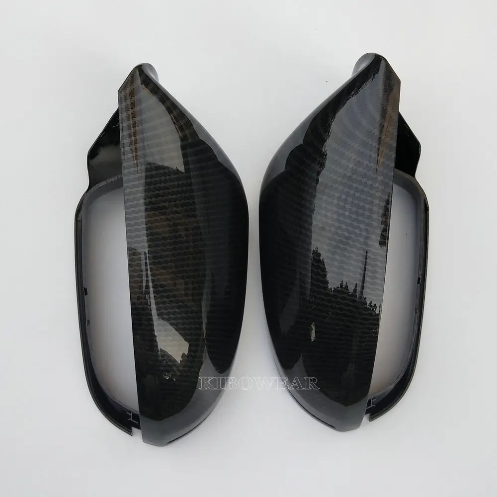 Carbon Fiber Rearview Mirror Shell Suitable For Audi A6 C7 C7.5 4G S6 2012 2018 Watermark Safety Concave Mirror Cover