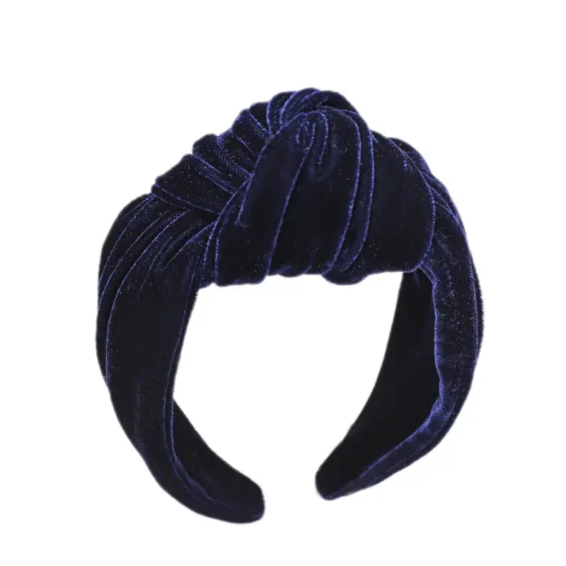 Autumn/Winter New Style Pleuche Tied Hairband SimpleSweet Wide Edge Fabric Art Headband Wholesale C729