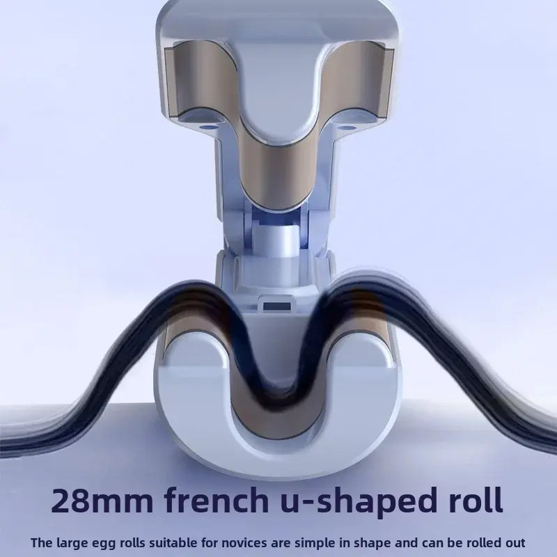 New Deep U Egg Roll Hair Curler 28mm Water Wave Pattern Wavy Hair Maker Negative Ion Hair Protection Clamp Hair Steamer