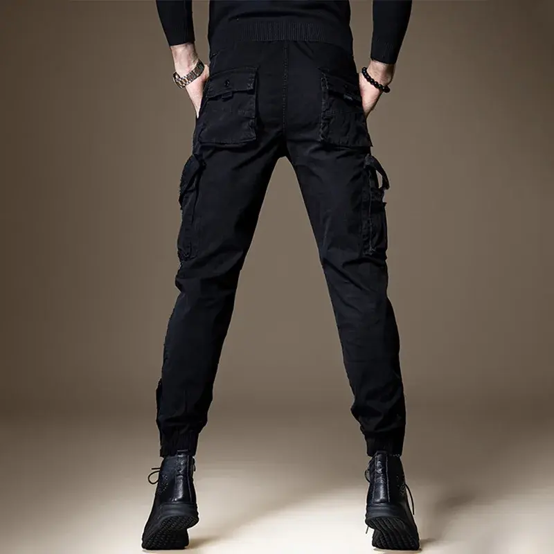 American Style Men's Straight-leg Cargo Pants Lightweight Functional Outdoor Tactical Casual Pants For Men Women