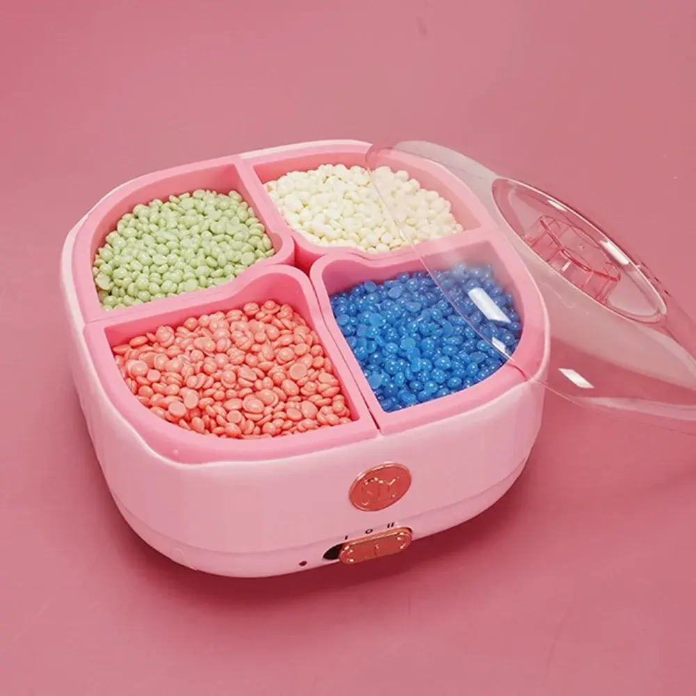 Quick Heating Silicone Wax Therapy Machine Non-Stick Pot Hair Removal Device Fast Melting Wax Square Bean Machine Home Appliance