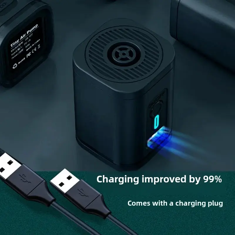 Portable Mini Air Pump Battery Inflation Pump Inflatable Bed Air Rifle Inflatable Boat Toy Air Tube USB Charging