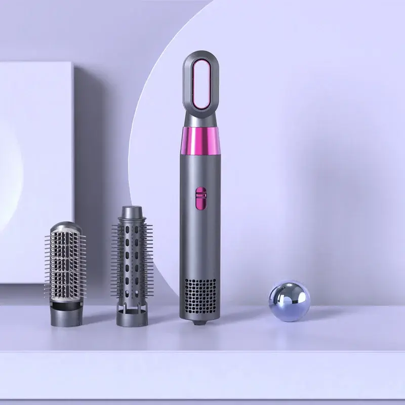 Three-In-One Electric Hair Brush Straightening And Curling Iron for Home Use Student Dormitory Quick Heating Hairdressing Tool