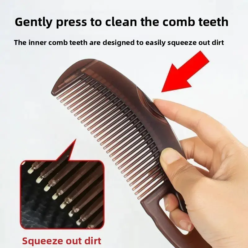 Oil-Control Massage Comb Hollow Design No-Wash Hairdressing Tool for Scalp Cleaning And Dandruff Removal Professional Salon Brus