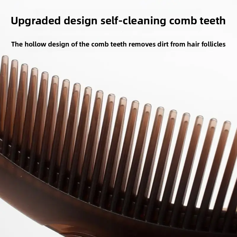 Oil-Control Massage Comb Hollow Design No-Wash Hairdressing Tool for Scalp Cleaning And Dandruff Removal Professional Salon Brus