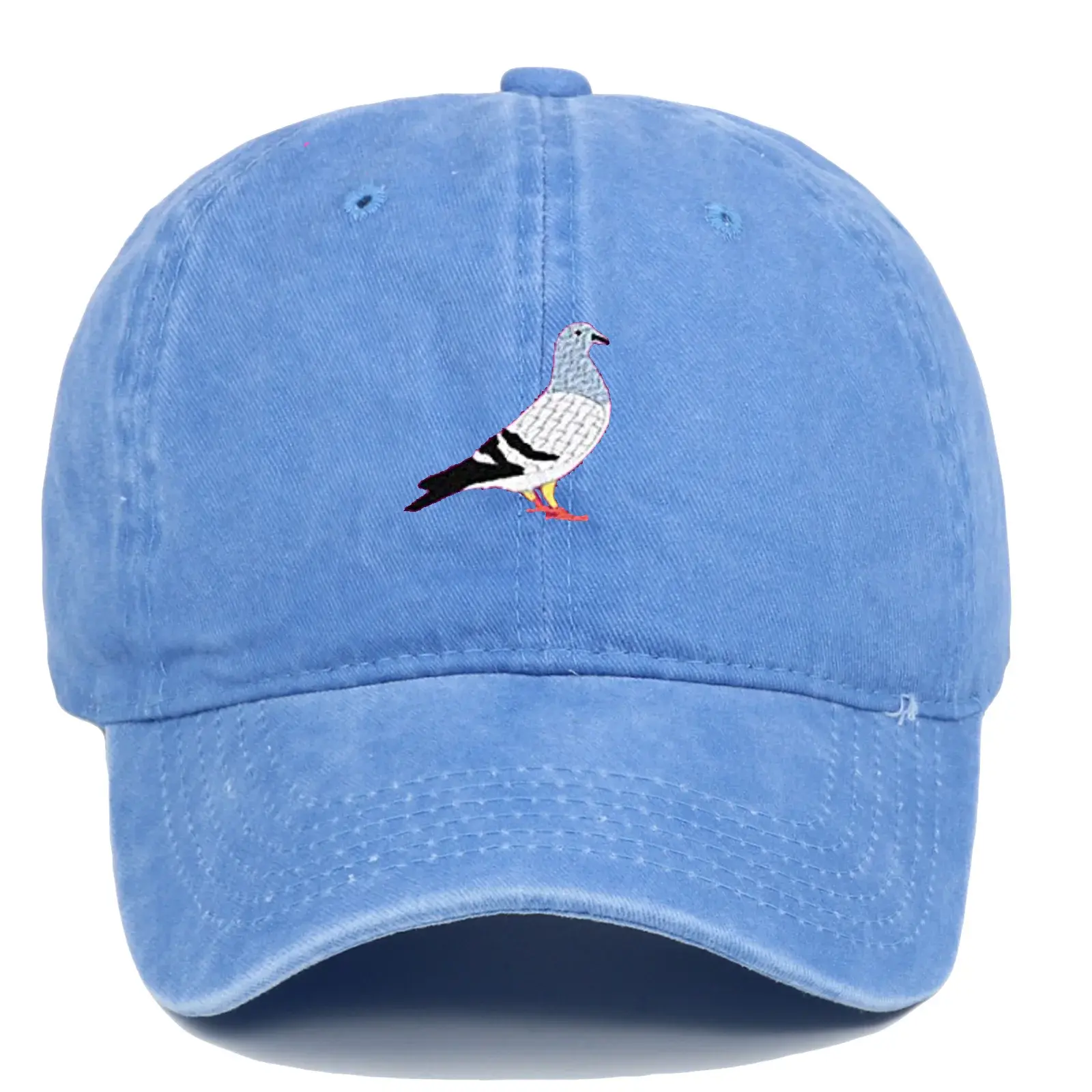 Cross-border Amazon Distressed Cotton Baseball Cap Embroidered Dad Hat Hip Hop Style Motorcycle Balaclavas Tubes For Men Women