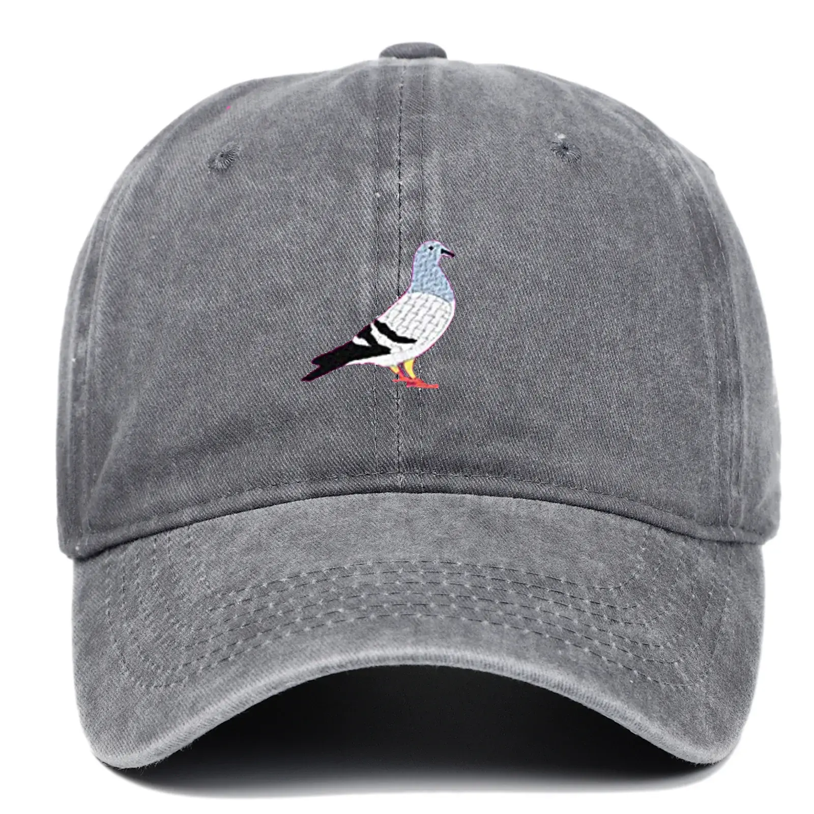 Cross-border Amazon Distressed Cotton Baseball Cap Embroidered Dad Hat Hip Hop Style Motorcycle Balaclavas Tubes For Men Women