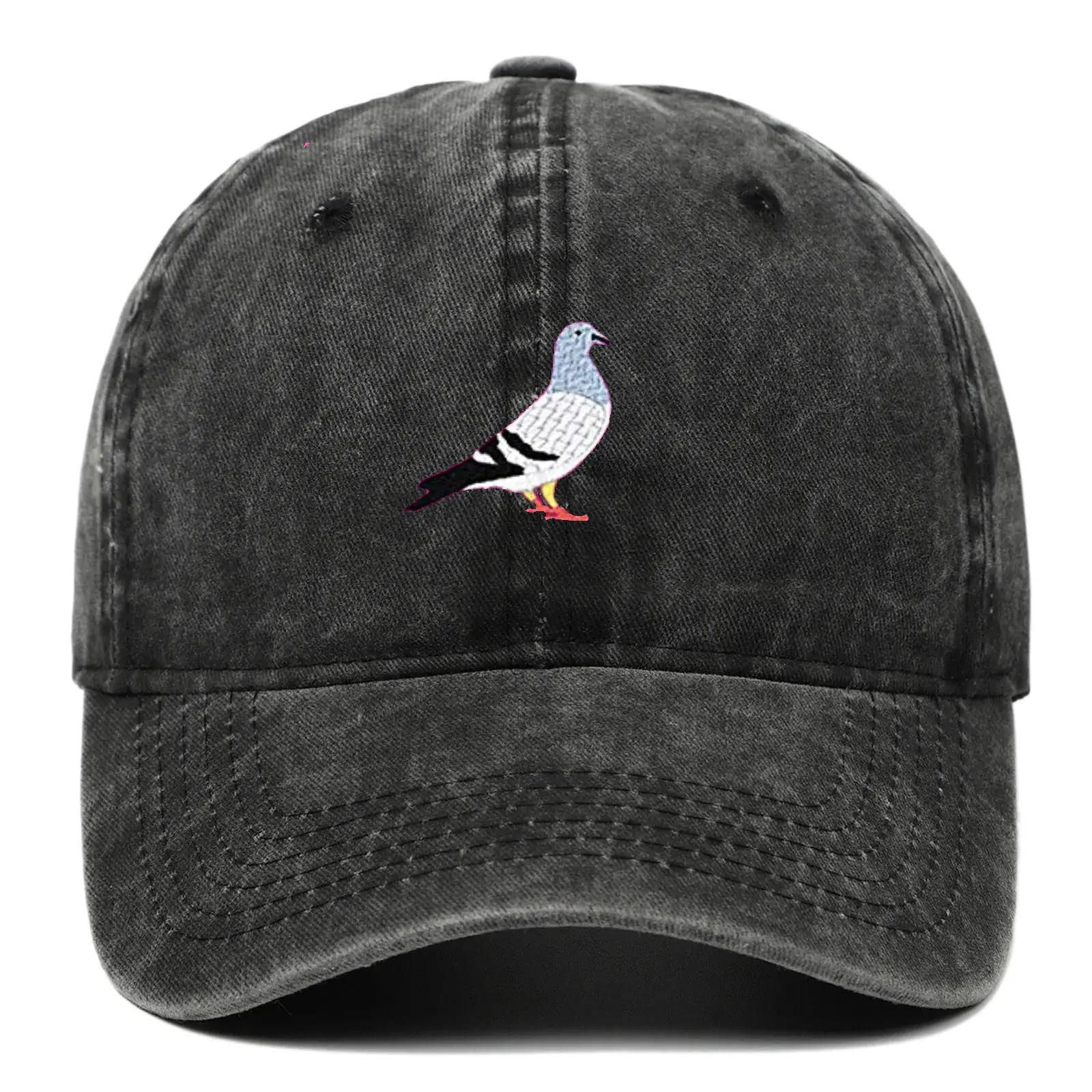 Cross-border Amazon Distressed Cotton Baseball Cap Embroidered Dad Hat Hip Hop Style Motorcycle Balaclavas Tubes For Men Women