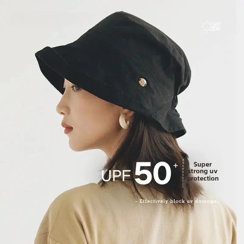 Women's Summer Sun Hat UV Protection Face Covering Casual Fisherman Cap Sunscreen Cloth Basin Hat Fishing Net Cap Style