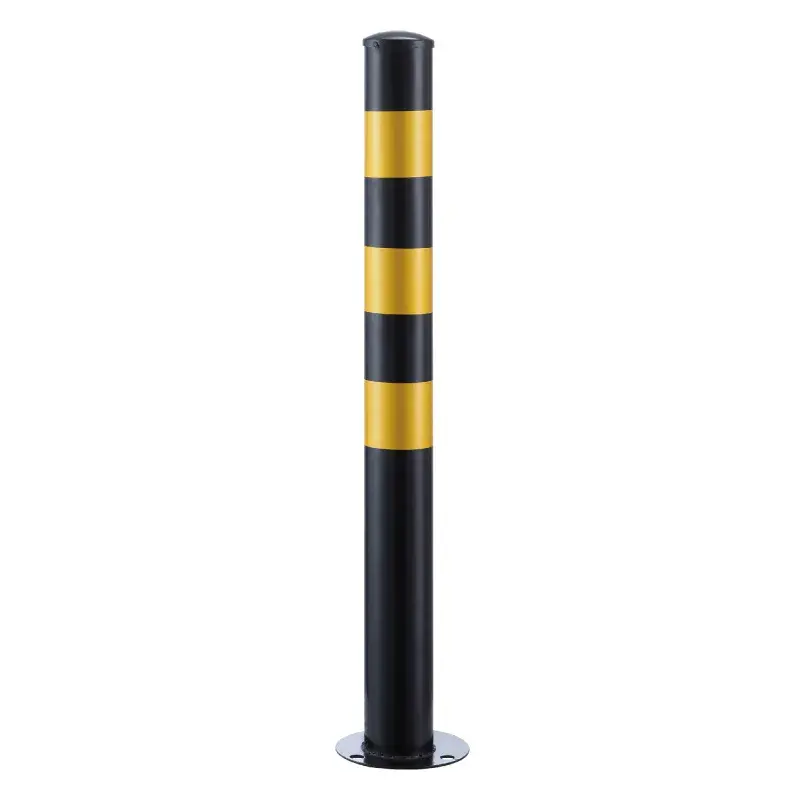 Thickened Steel Pillar Reflective Warning Sign Post Road Dividers Isolation Columns Anti-Collision Fixed Gear Shift Pillar