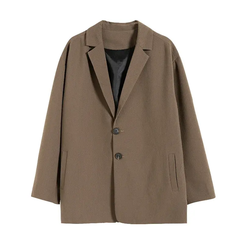 Casual Western-style Men's Suit Loose-fit Hong Kong Style Streetwear Trendy Korean Version Single-breasted Jacket